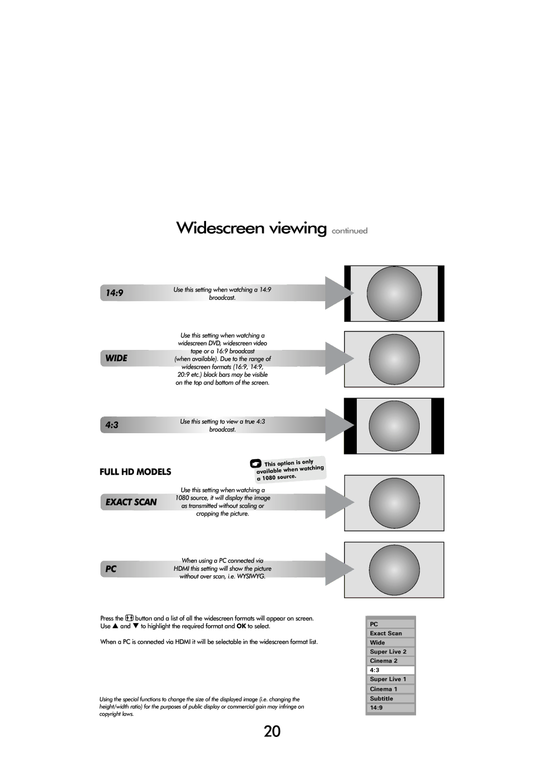 Toshiba 32 60cm, 32 154W, 32 80cm, FULL HD specifications 149 