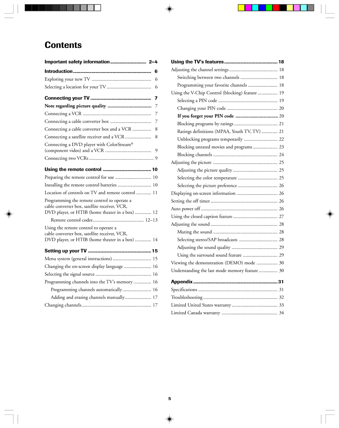 Toshiba 36A43, 32A43 owner manual Contents 