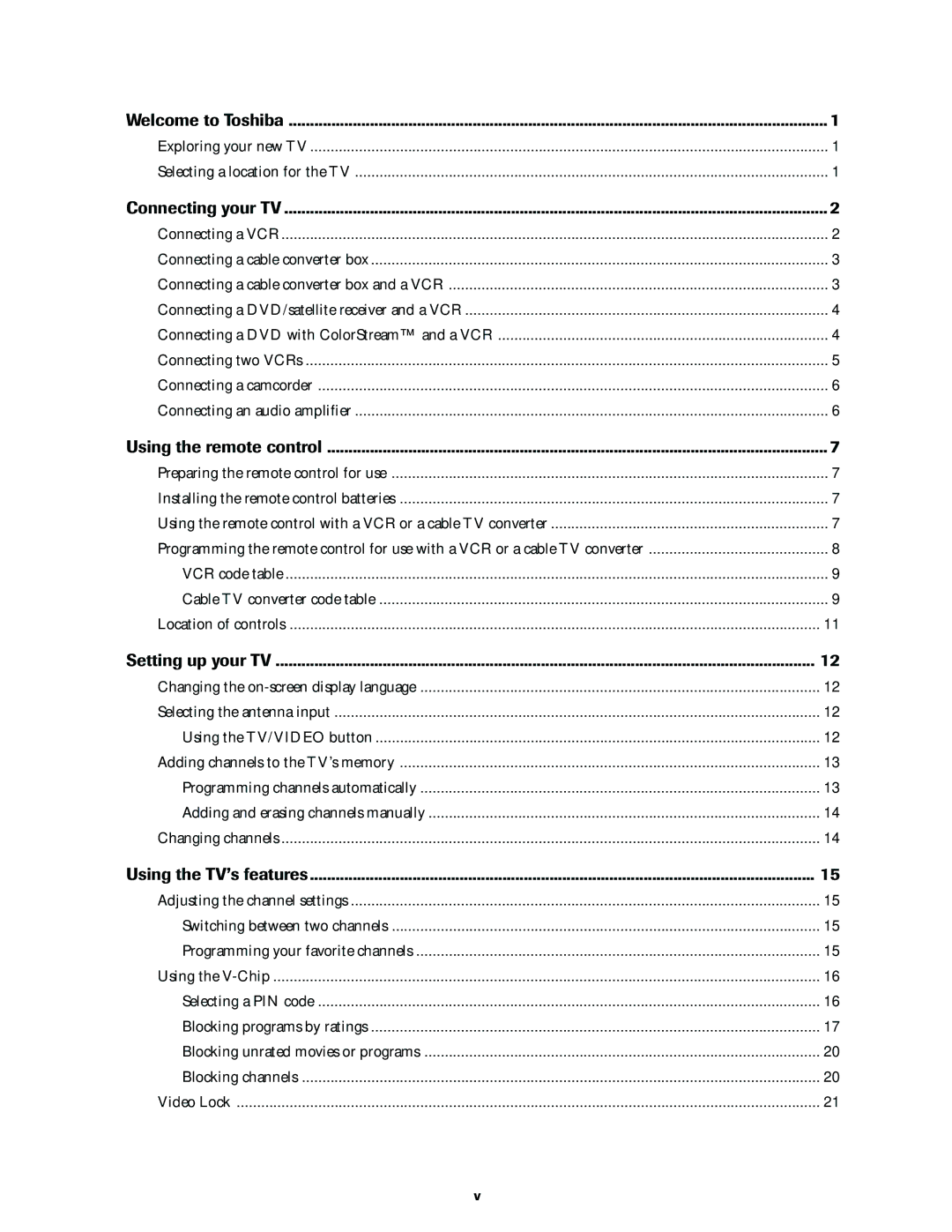 Toshiba 36A60, 32A60, 27A60 owner manual Exploring your new TV Selecting a location for the TV 