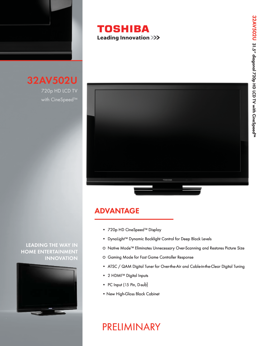 Toshiba 32AV50SU owner manual For an overview of steps for setting up your new TV, see page, Owner’s Manual, VX3A00034900 