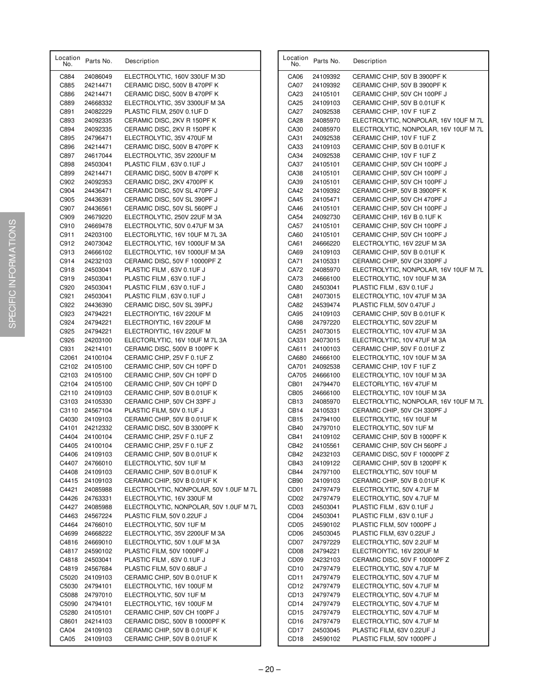 Toshiba 32HFX72 service manual ELECTROLYTIC, 160V 330UF M 3D 