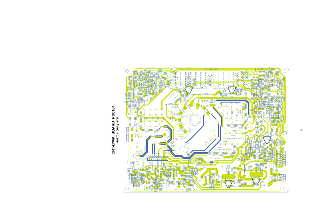 Toshiba 32HFX72 service manual CRT-D/VM Board PD0164 