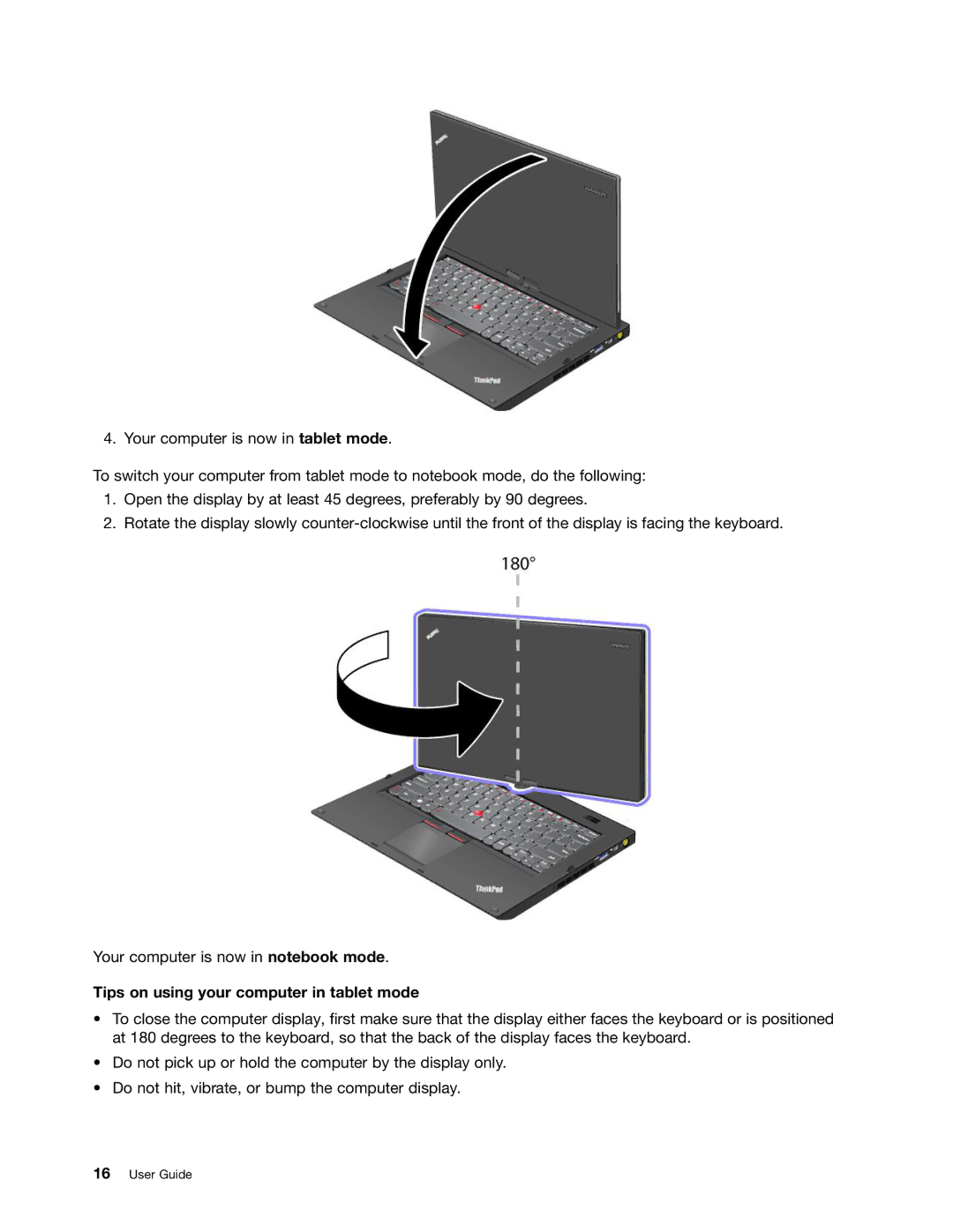 Toshiba 33474HU manual Tips on using your computer in tablet mode 