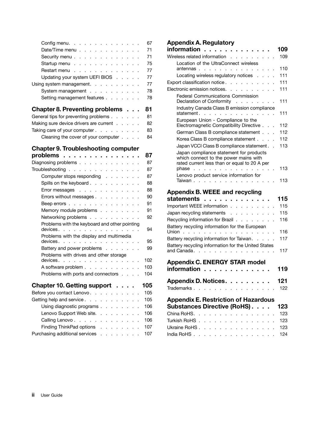 Toshiba 33474HU manual Preventing problems 