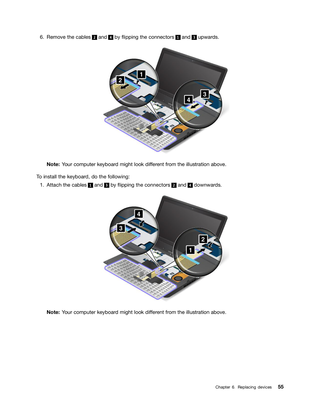 Toshiba 33474HU manual Replacing devices 