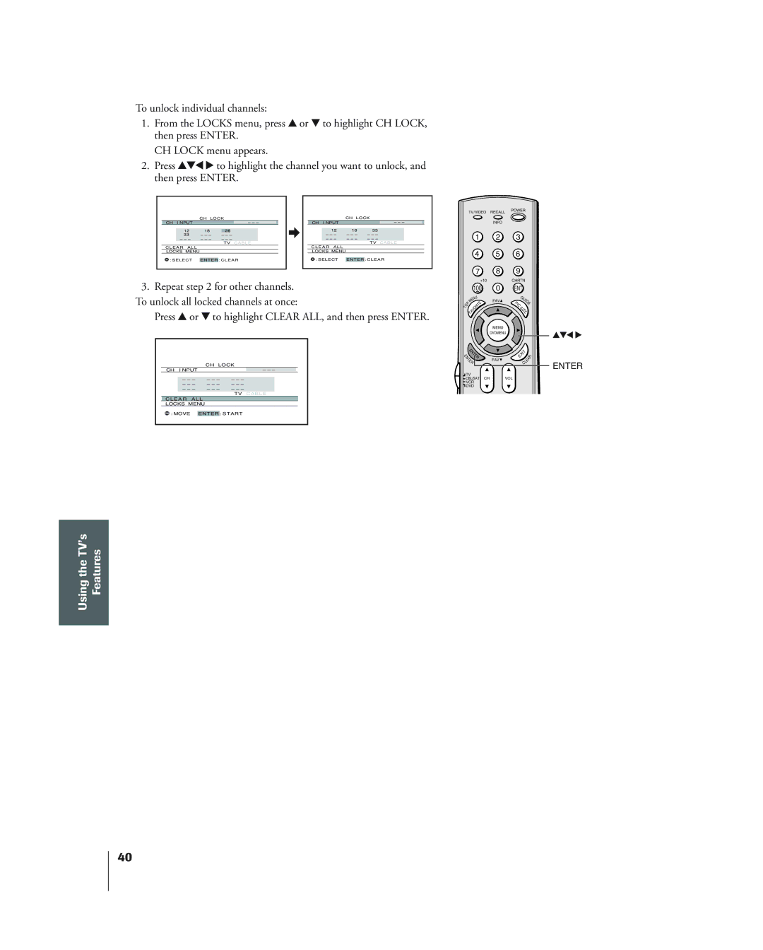 Toshiba 34HF84 owner manual Connecting your, Press y or z to highlight Clear ALL, and then press Enter 