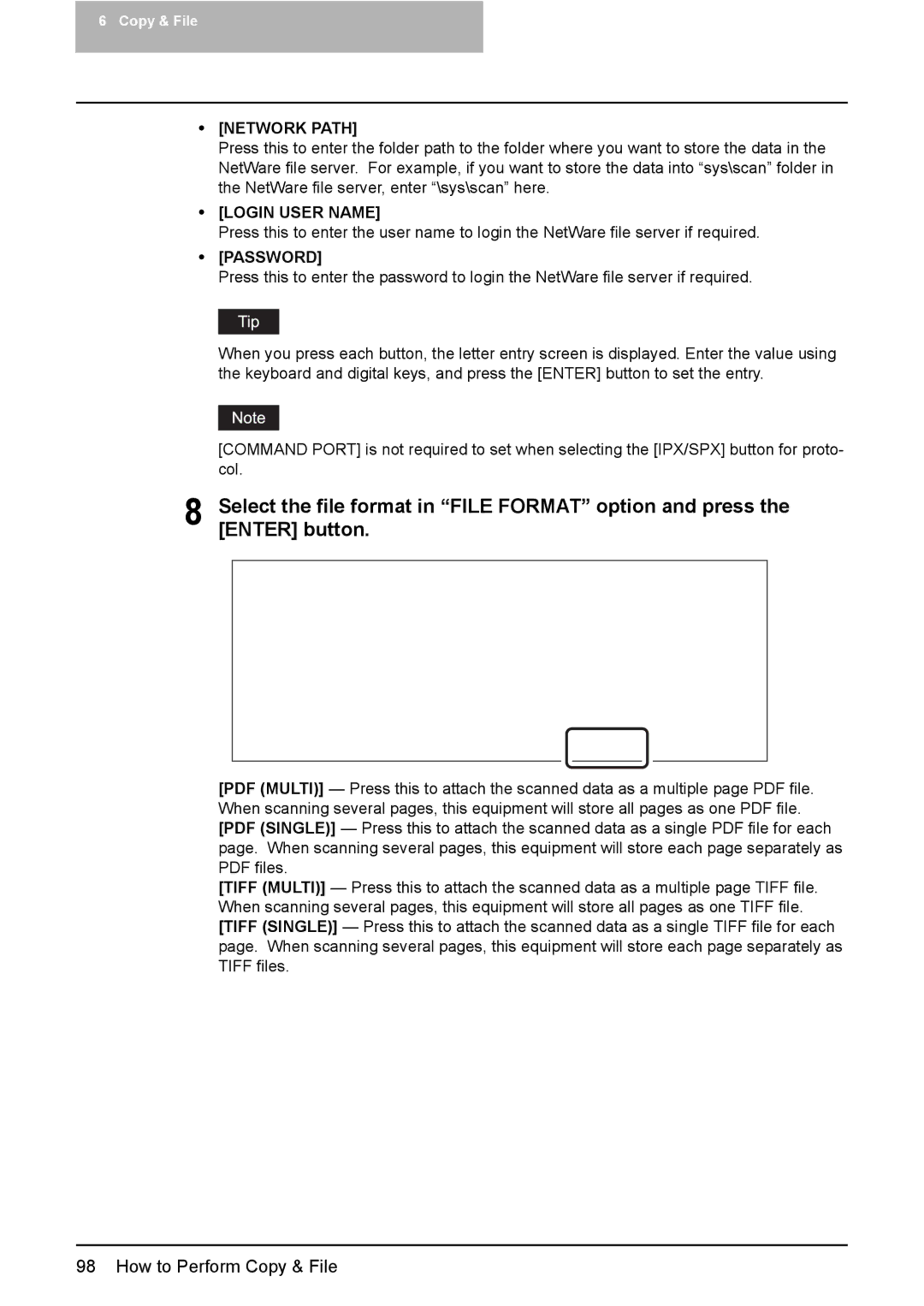 Toshiba 2500C, 3500C, 3510C manual How to Perform Copy & File 