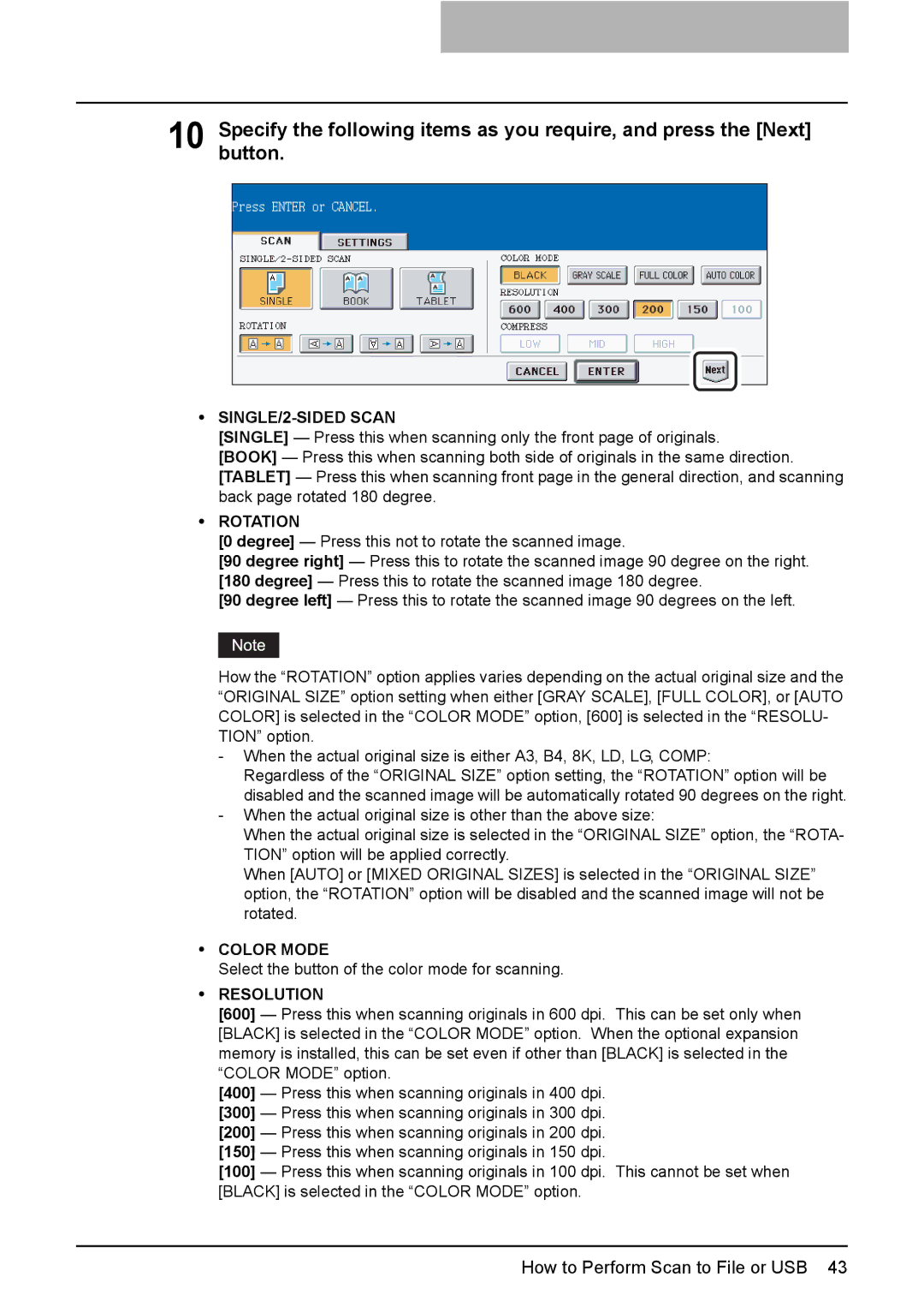 Toshiba 3500C, 2500C, 3510C manual SINGLE/2-SIDED Scan 