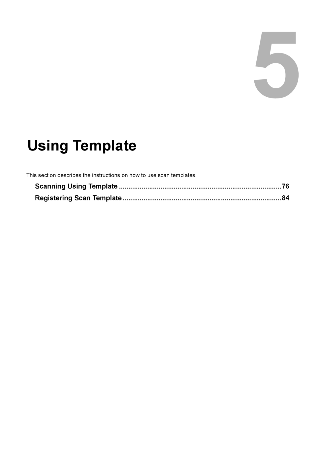 Toshiba 3510C, 3500C, 2500C manual Scanning Using Template 