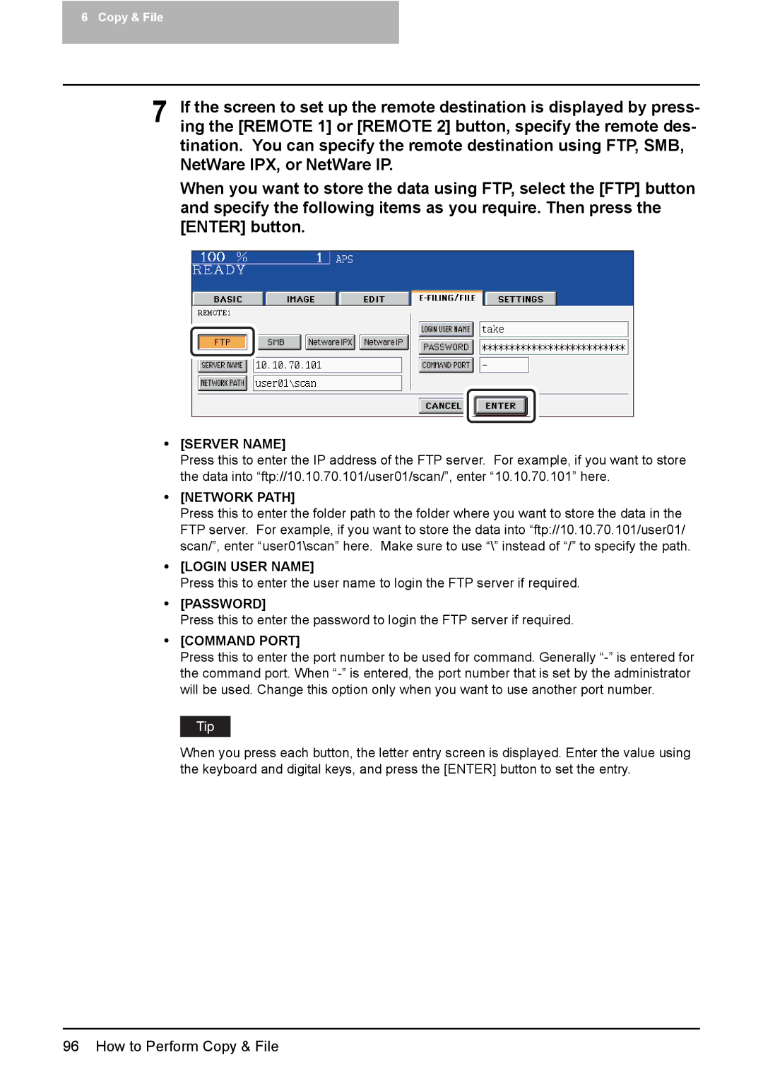 Toshiba 3510C, 3500C, 2500C manual Server Name 