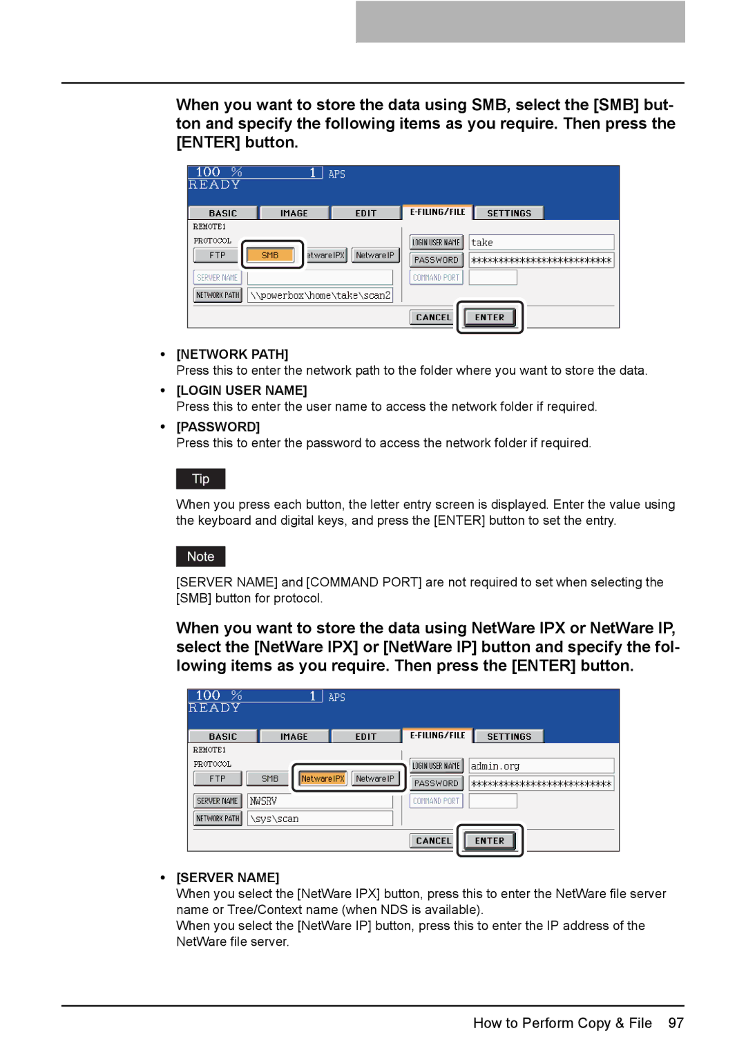 Toshiba 3500C, 2500C, 3510C manual How to Perform Copy & File 