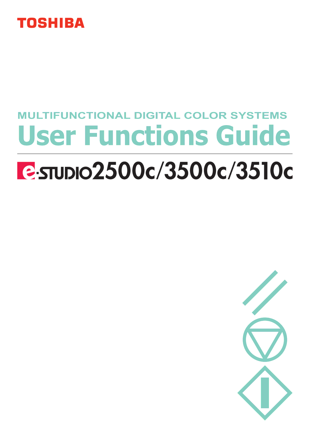 Toshiba 2500C, 3500C, 3510C manual User Functions Guide 