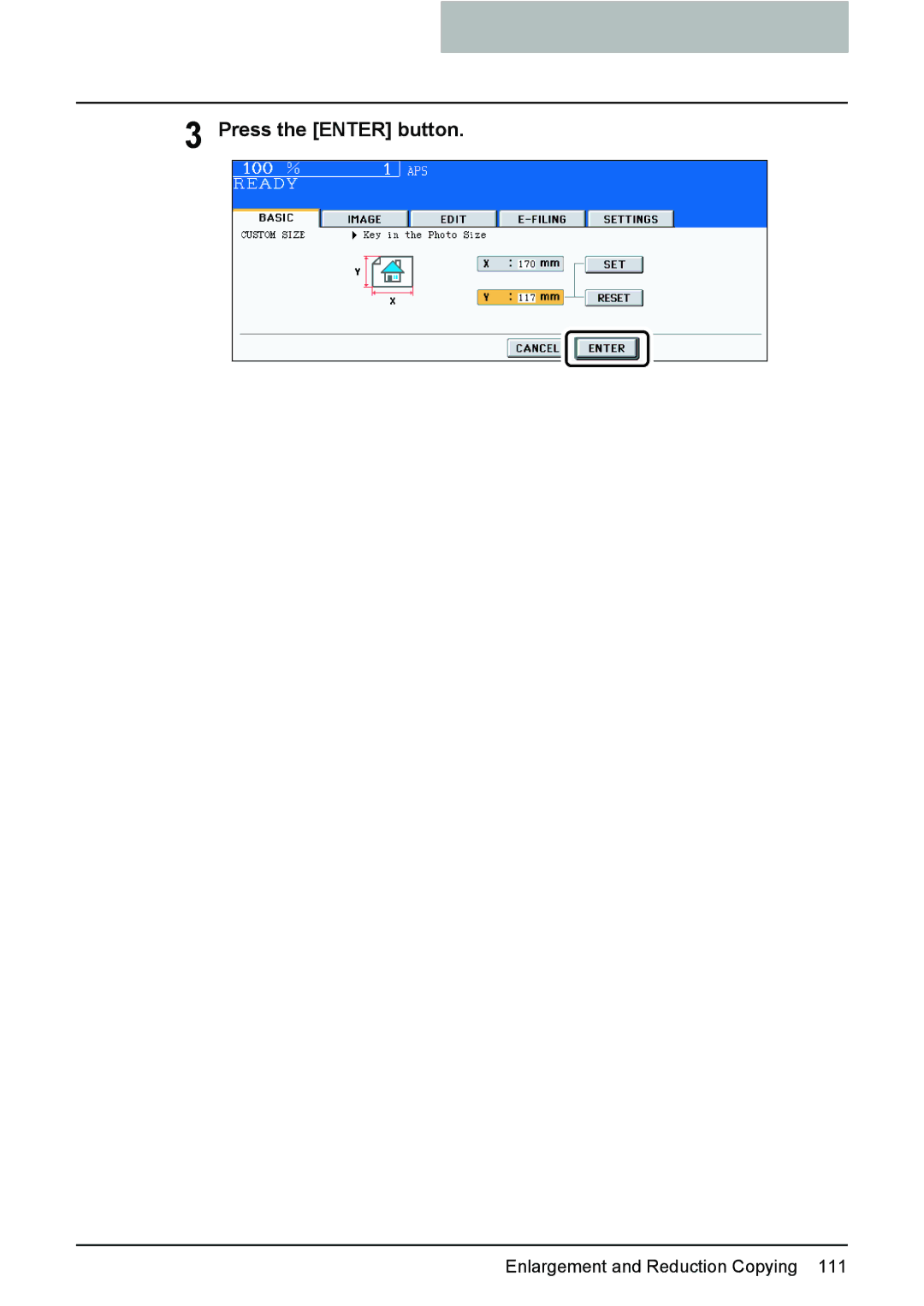 Toshiba 3510C manual Press the Enter button 