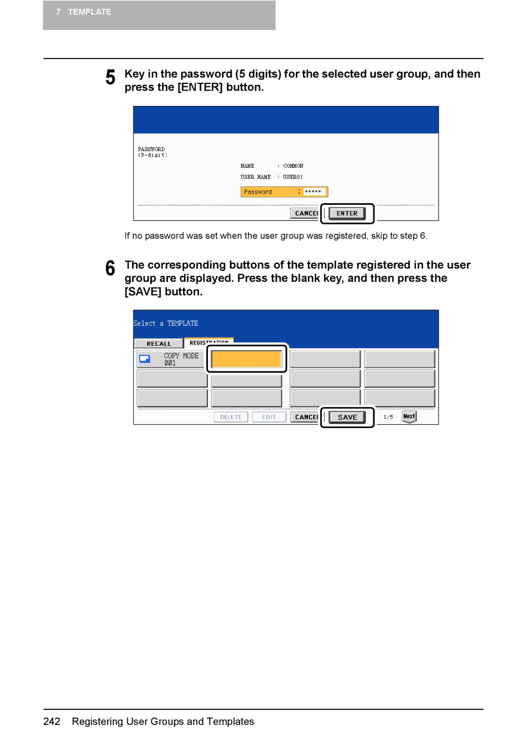 Toshiba 3510C manual Press the Enter button 