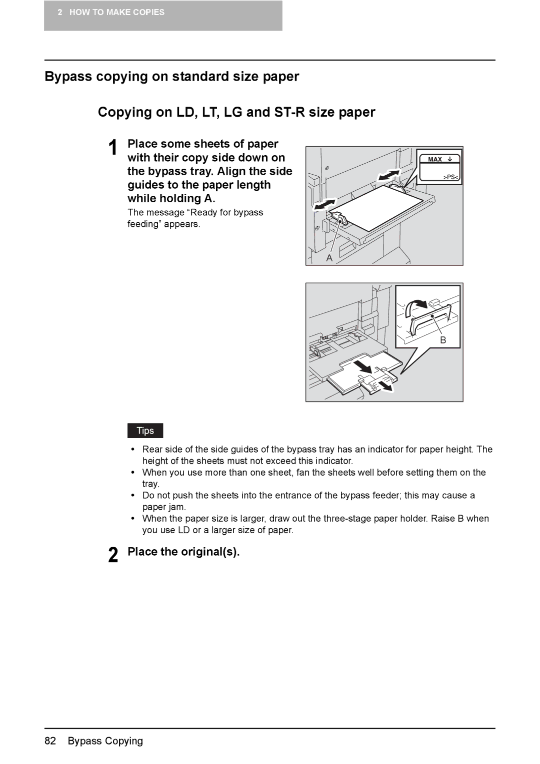 Toshiba 3510C manual Place the originals 