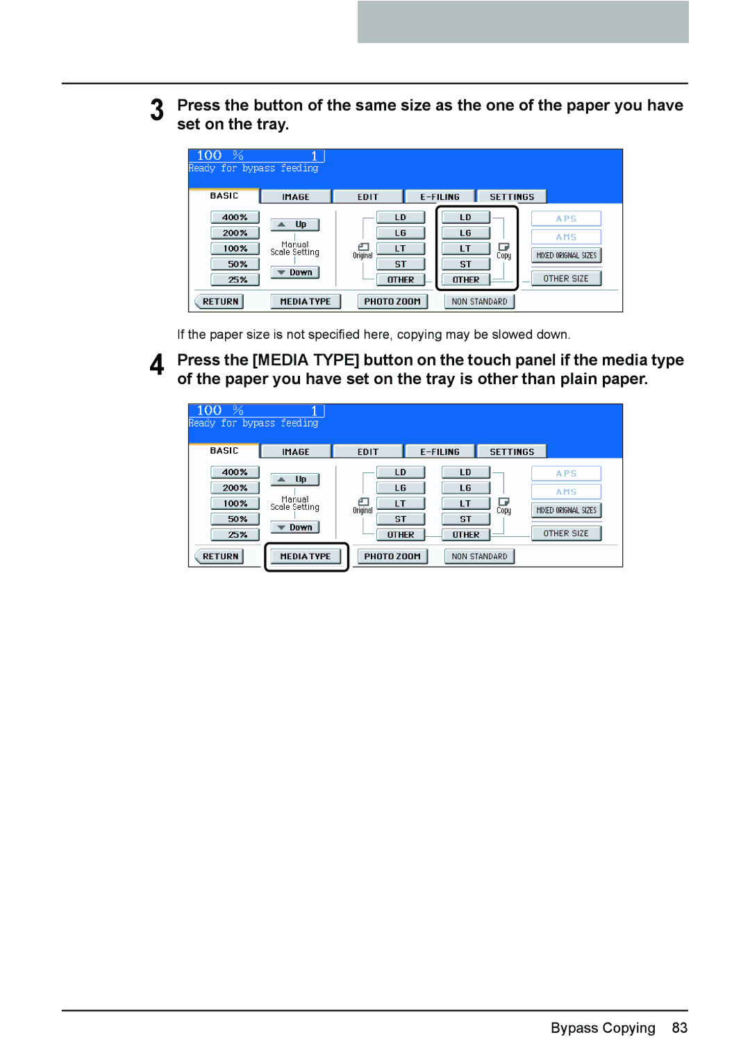 Toshiba 3510C manual Paper you have set on the tray is other than plain paper 