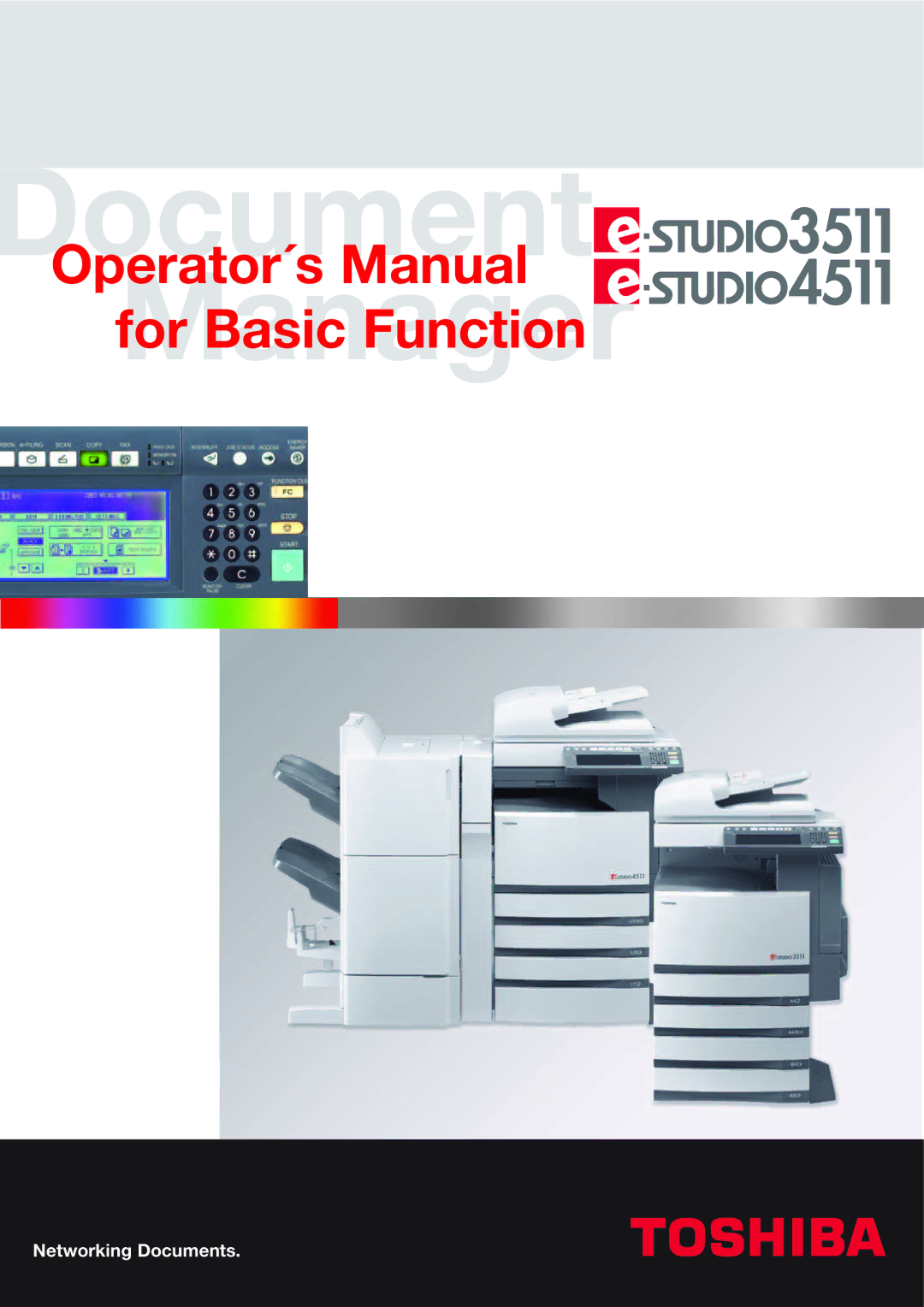 Toshiba 4511, e-STUDIO3511 manual Document 