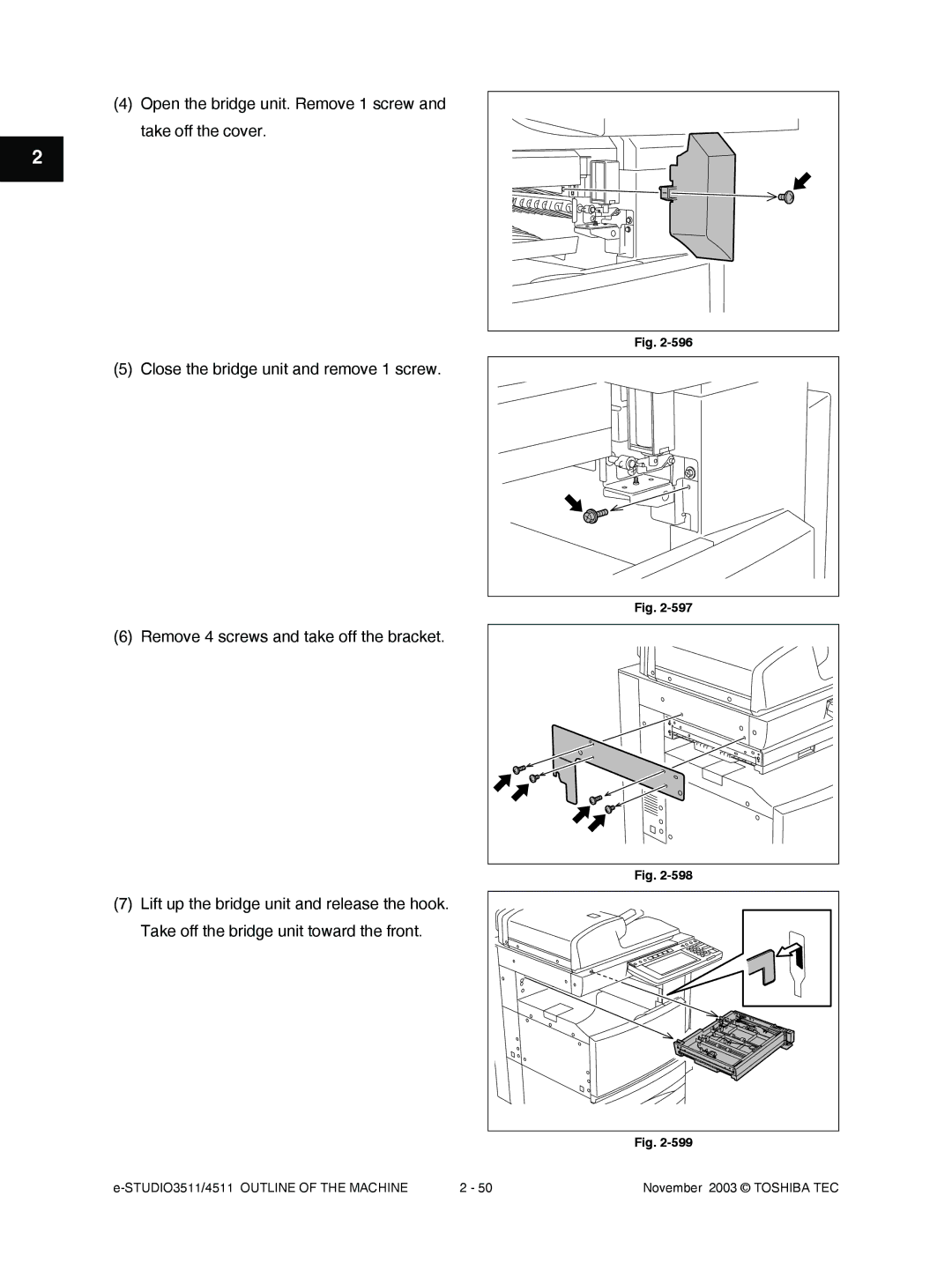 Toshiba 3511, 4511 manual November 2003 Toshiba TEC 