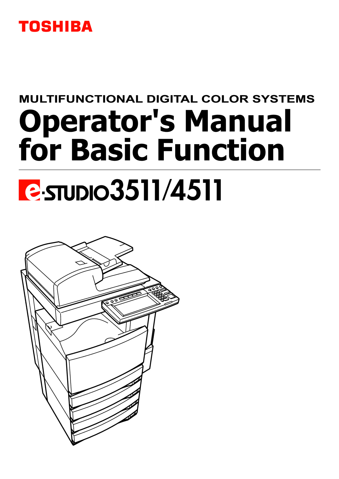 Toshiba 3511 manual 