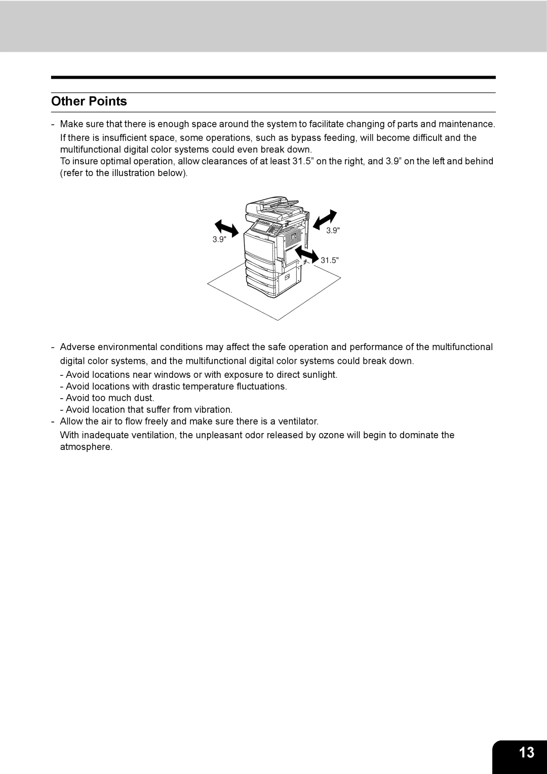 Toshiba 3511 manual Other Points 