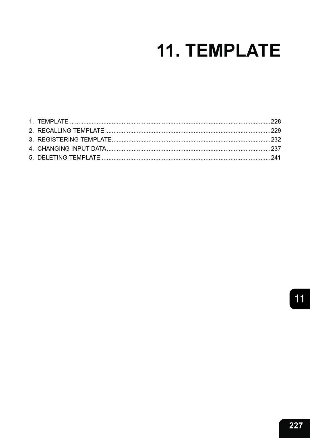 Toshiba 3511 manual Template, 227 