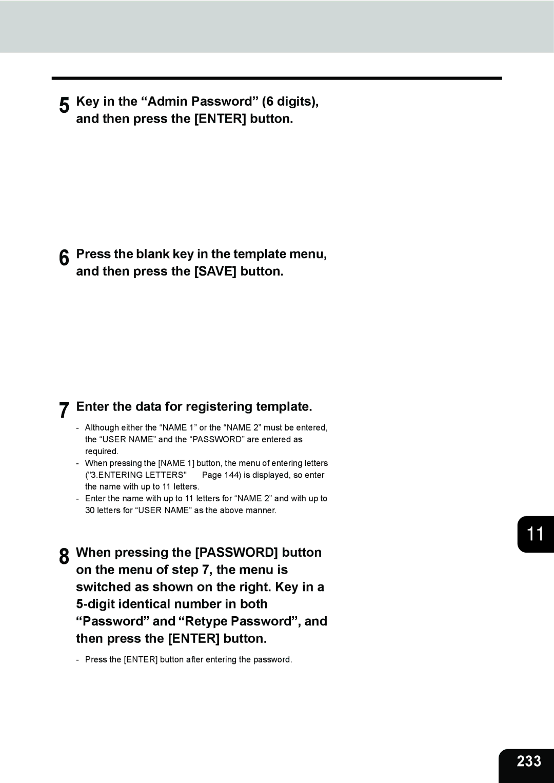 Toshiba 3511 manual 233 