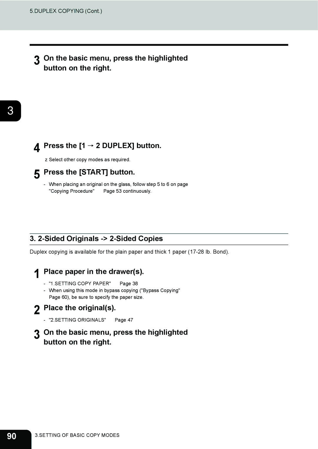 Toshiba 3511 manual On the basic menu, press the highlighted button on the right 