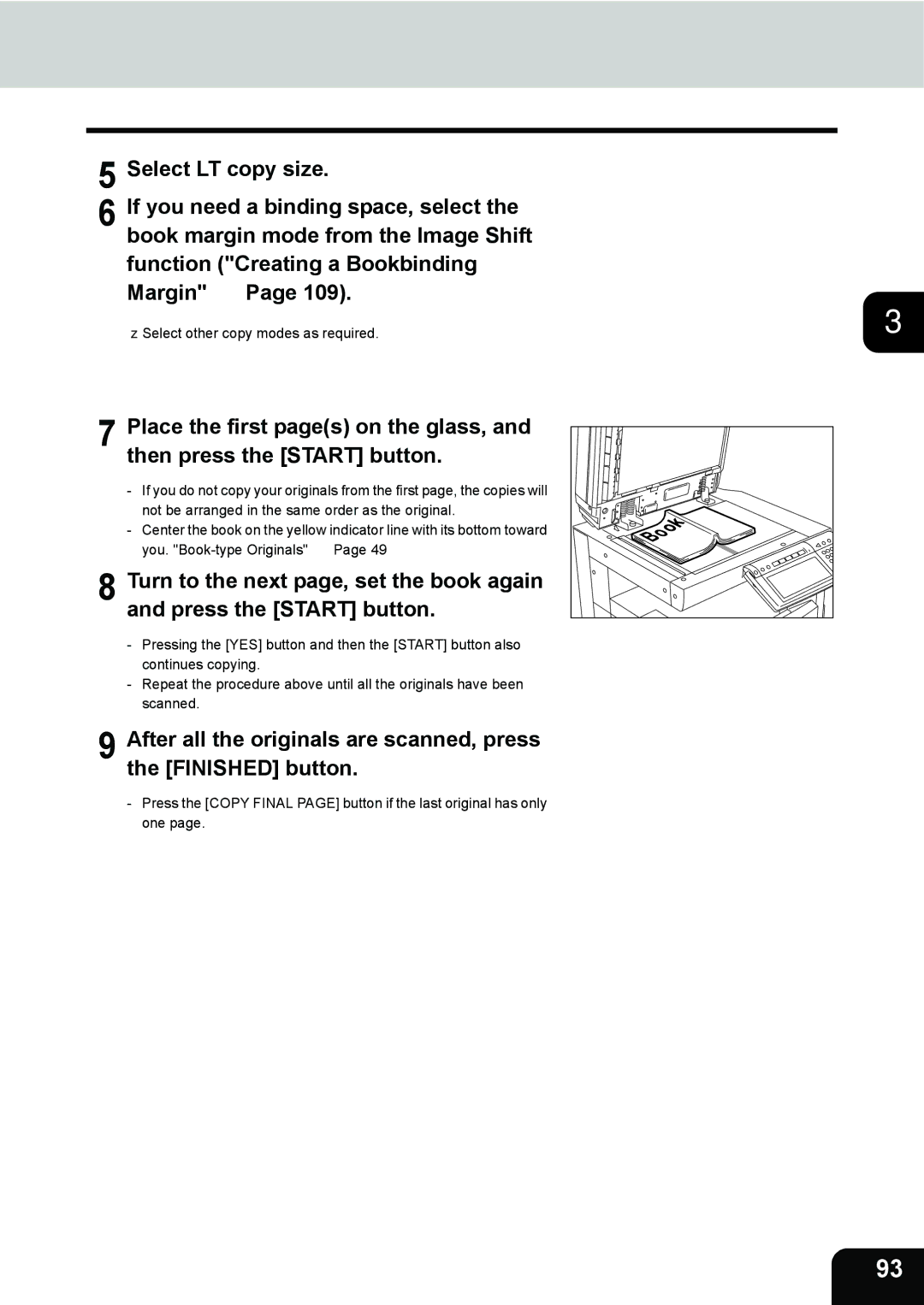 Toshiba 3511 manual Select other copy modes as required 