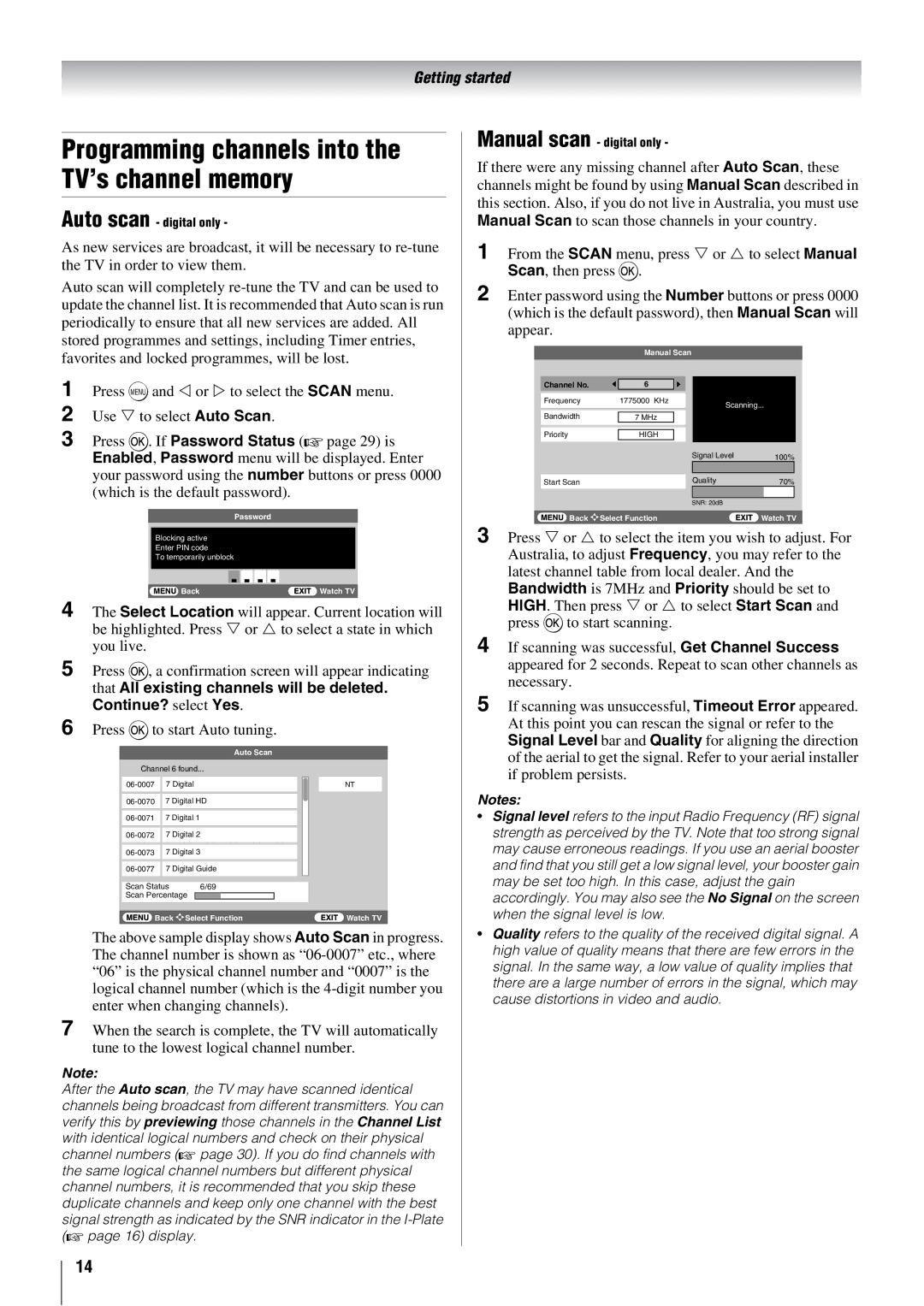 Toshiba 42XV500A Enabled, Password menu will be displayed. Enter, Which is the default password, If problem persists 