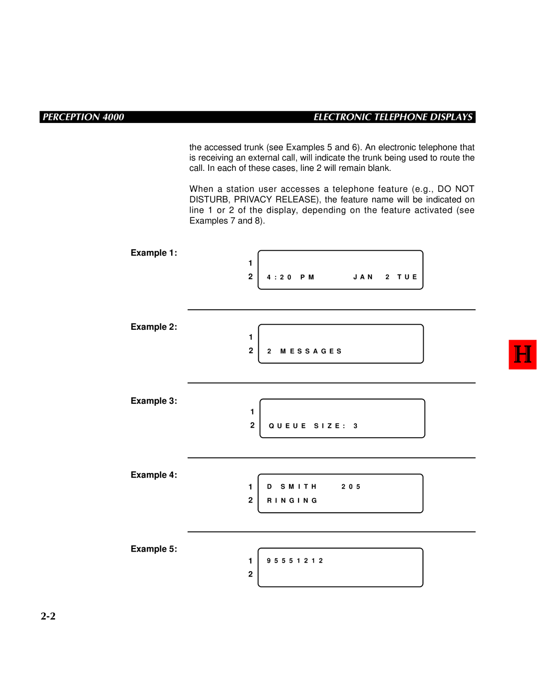 Toshiba 4000 manual Example 