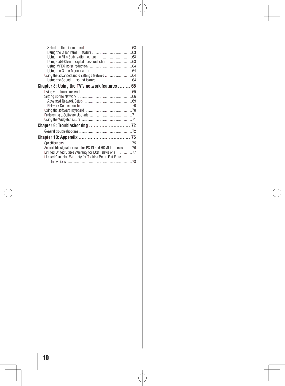 Toshiba 55UL605U, 40UL605U, 46UL605U owner manual Troubleshooting 