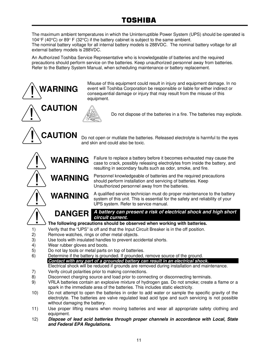 Toshiba 4200FA user manual Toshiba 