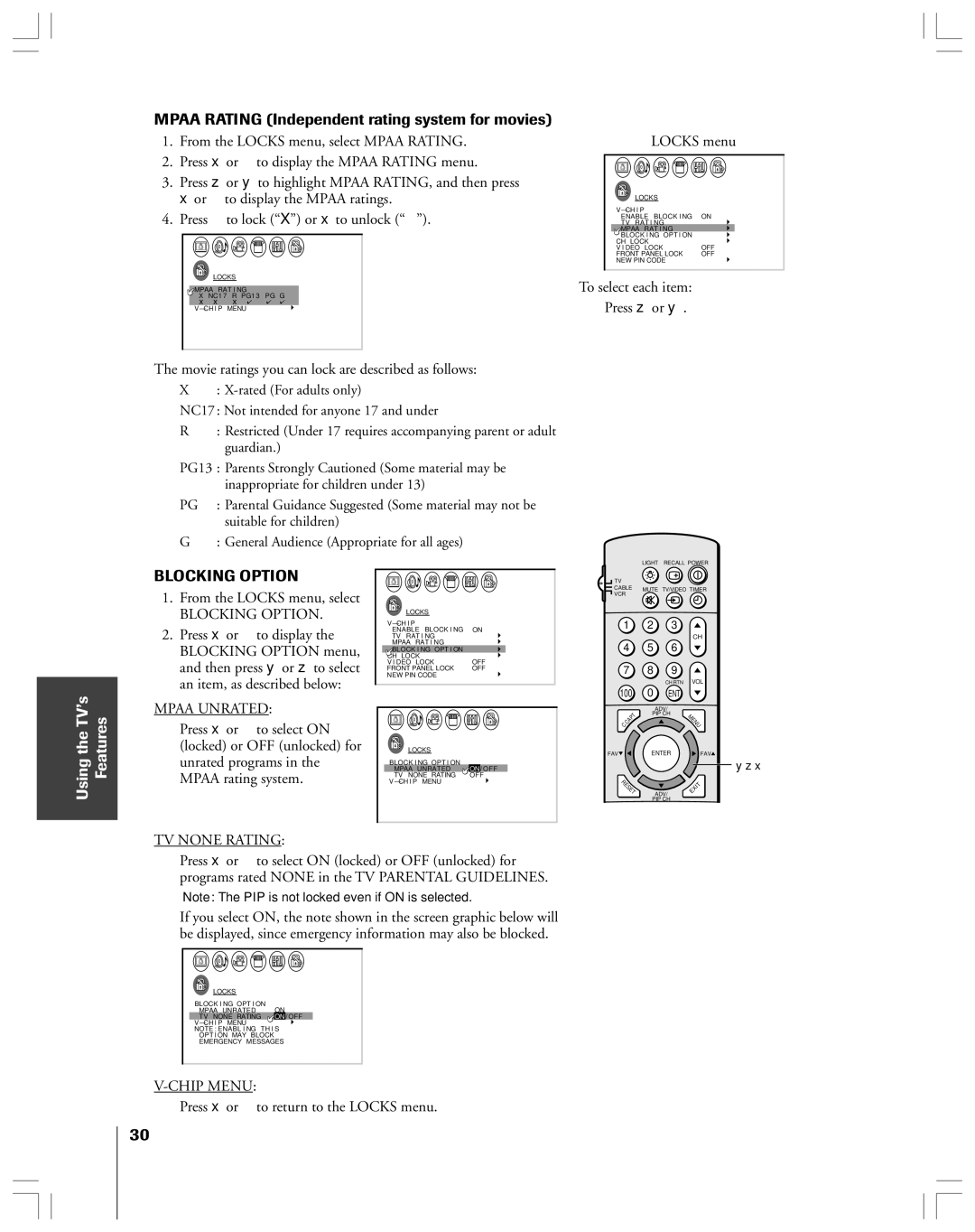 Toshiba 43A61 Mpaa Rating Independent rating system for movies, Movie ratings you can lock are described as follows 