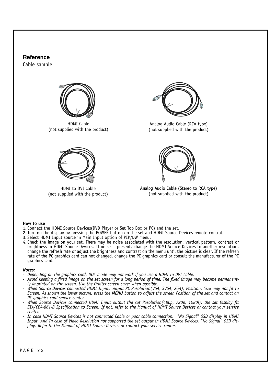 Toshiba 44HM85 owner manual Reference, How to use 