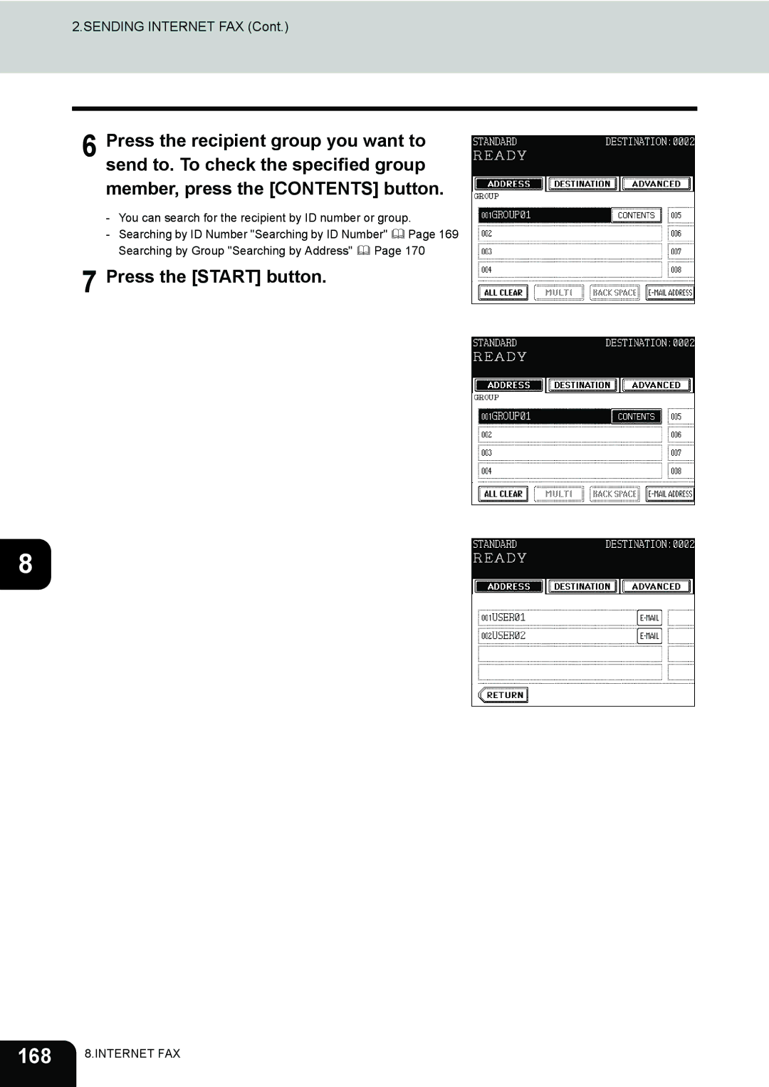 Toshiba 450, 350 manual 168 