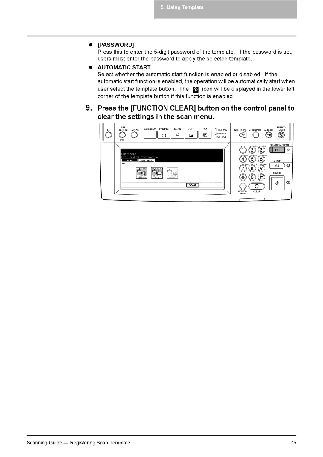 Toshiba 451C, 281C, 351C manual Password 