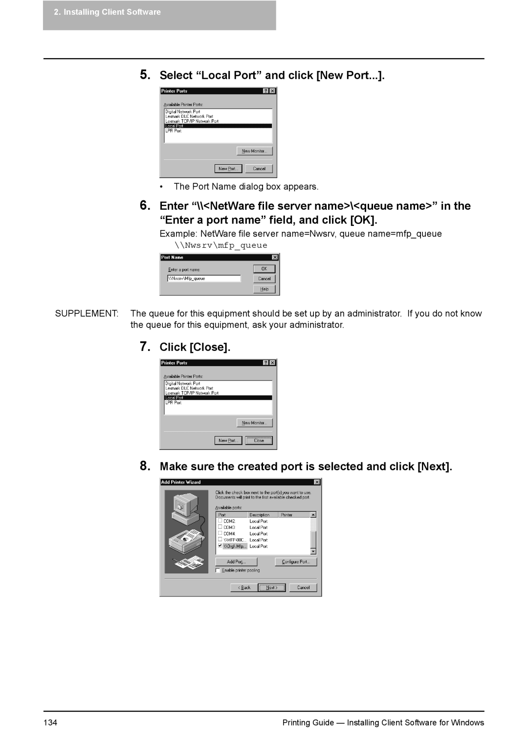 Toshiba 351C, 451C, 281C manual 134 