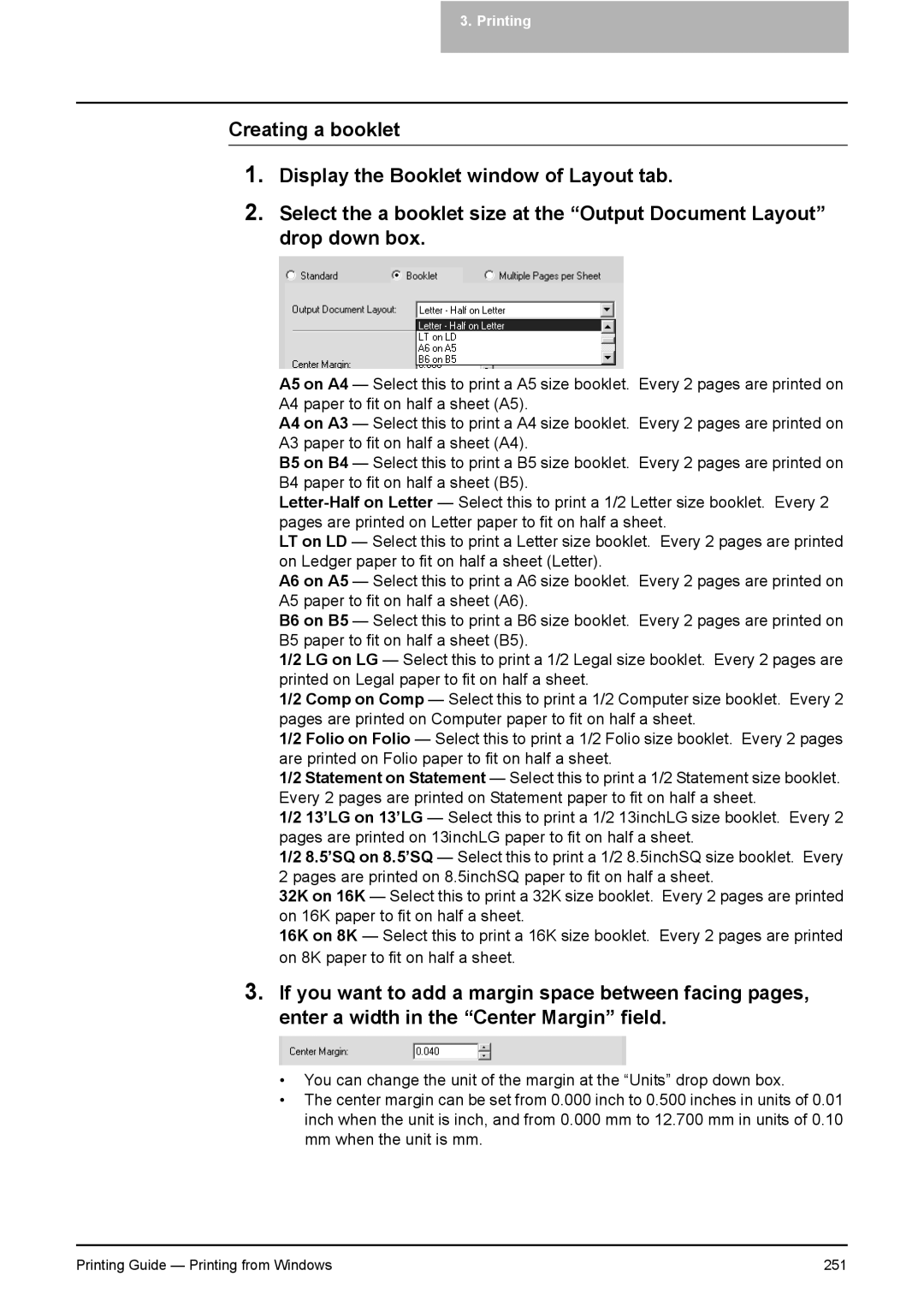 Toshiba 351C, 451C, 281C manual Printing Guide Printing from Windows 251 