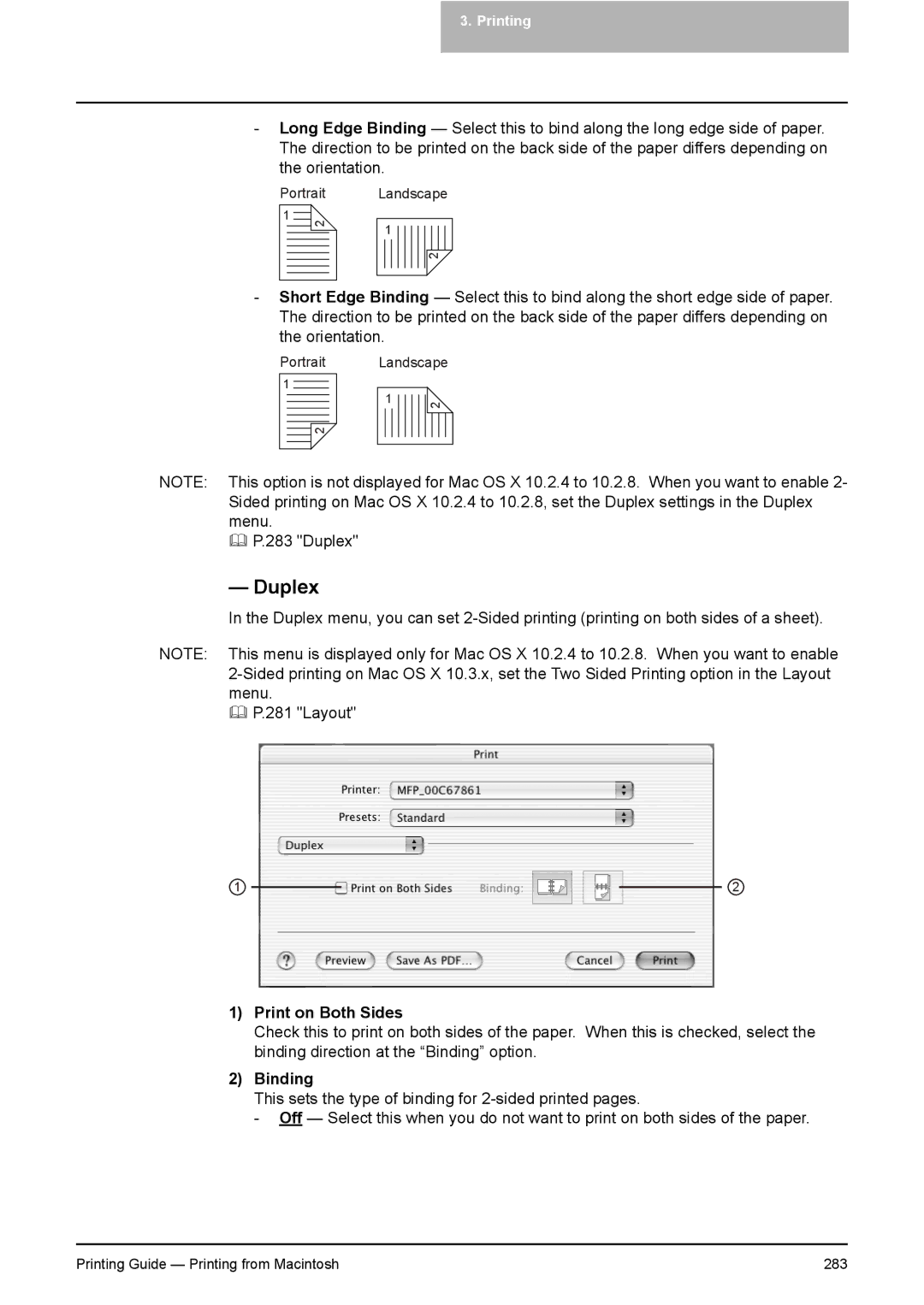 Toshiba 281C, 451C, 351C manual Duplex, Print on Both Sides 