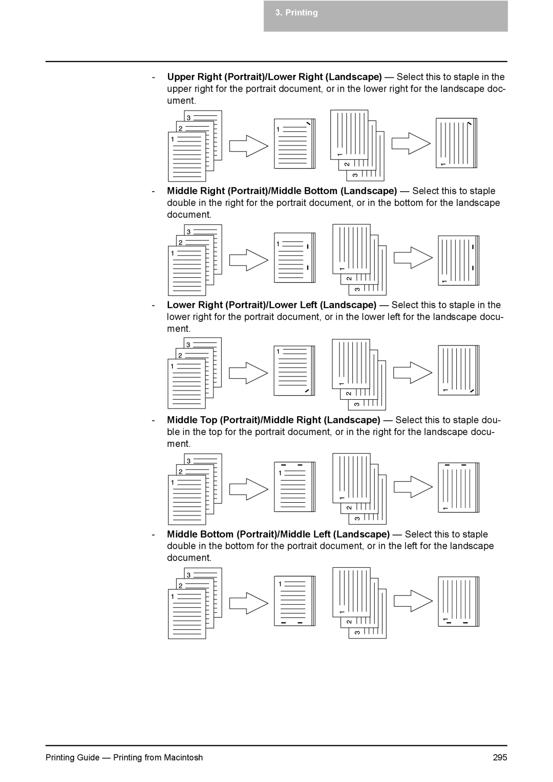 Toshiba 281C, 451C, 351C manual Printing Guide Printing from Macintosh 295 