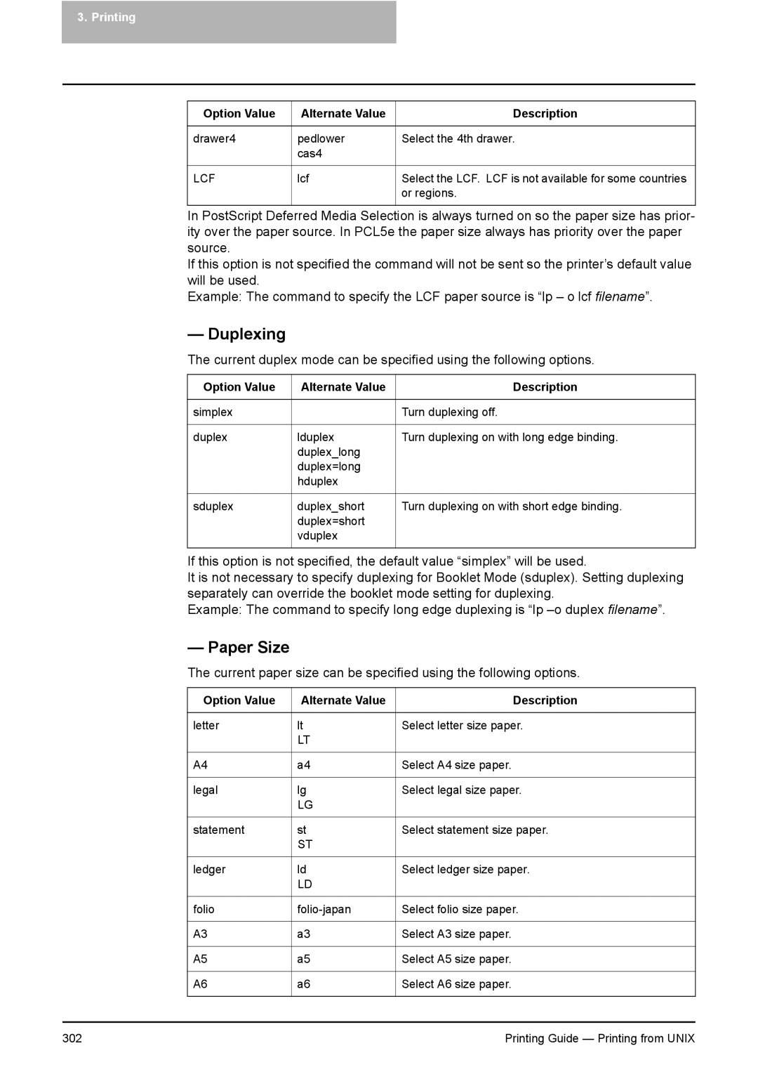 Toshiba 351C, 451C, 281C manual Duplexing, Paper Size 