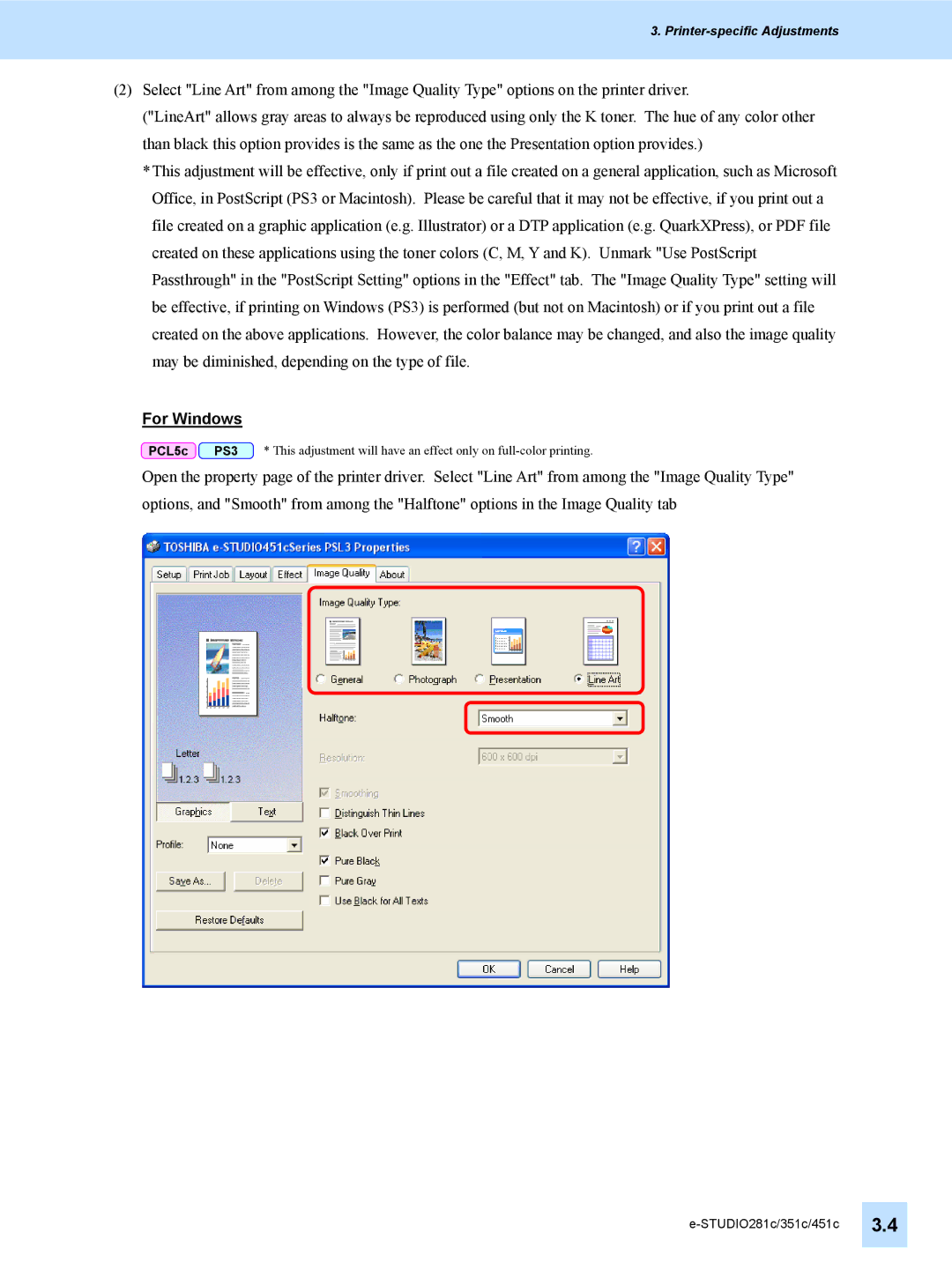 Toshiba 451C, 351C, e-STUDIO281c manual For Windows 