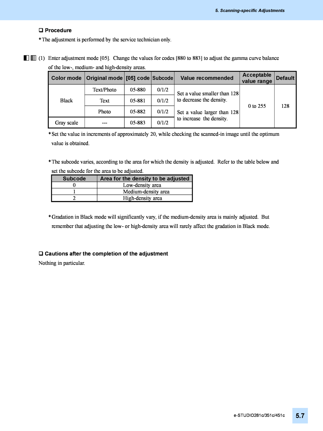 Toshiba e-STUDIO281c, 451C, 351C manual ‰ Procedure 