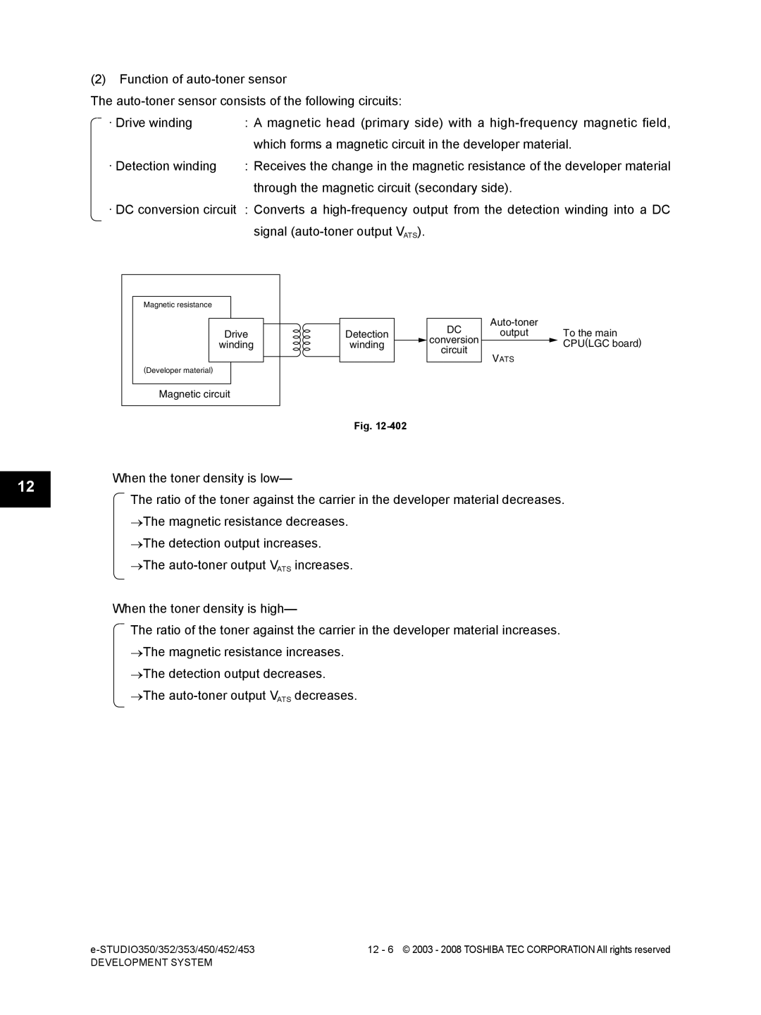 Toshiba 452, 453, 350, 353 service manual Drve ndng 