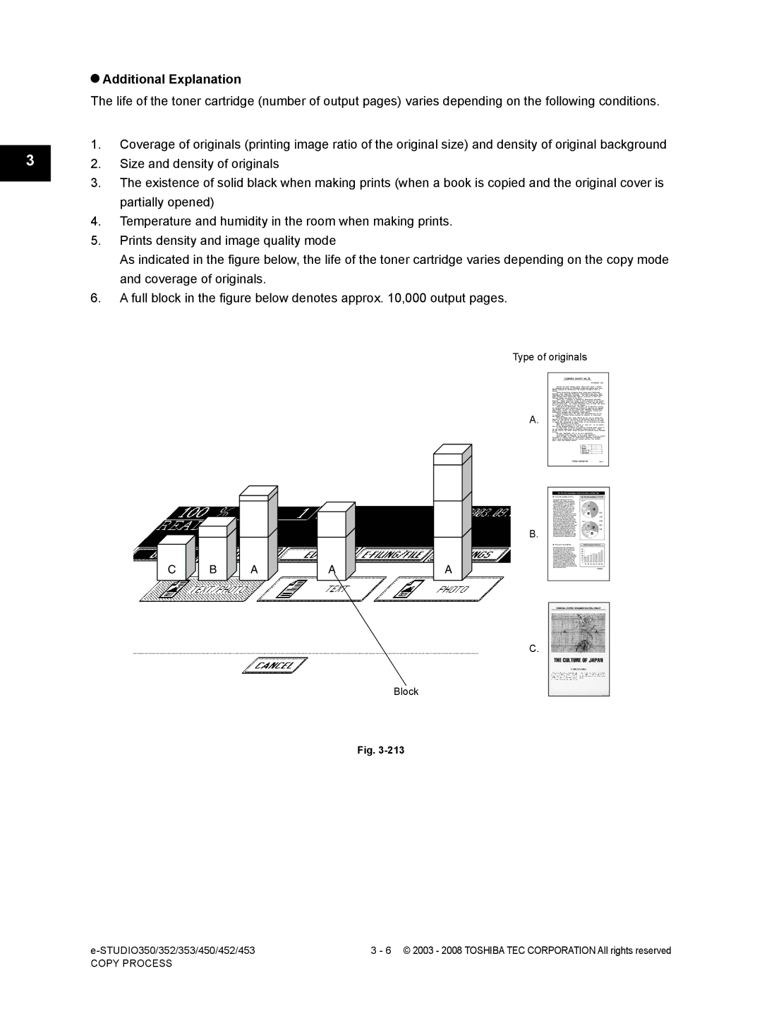 Toshiba 452, 453, 350, 353 service manual Additional Explanation 