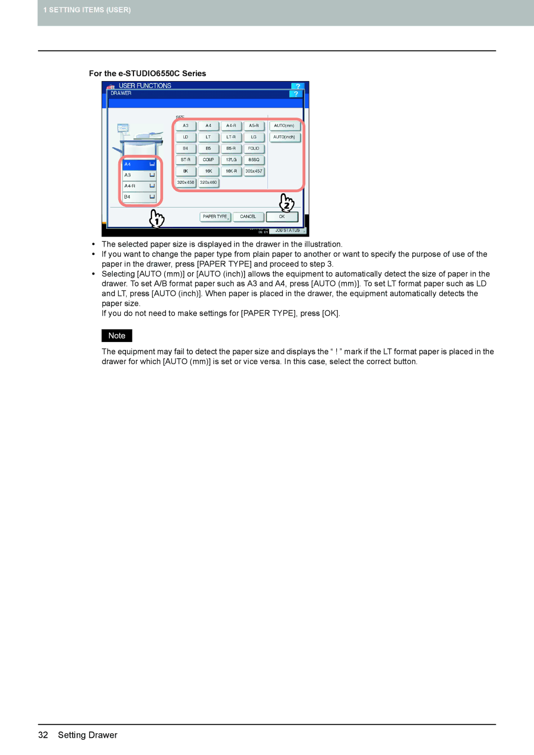 Toshiba 4540C manual For the e-STUDIO6550C Series 