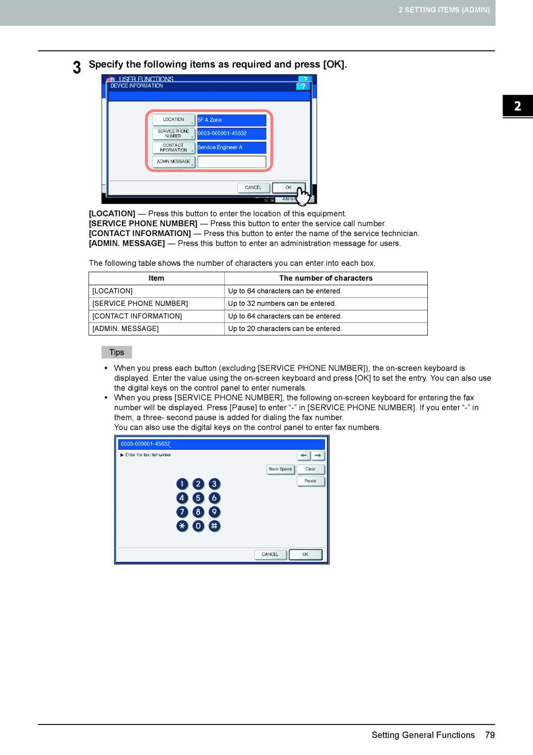 Toshiba 4540C manual Location 