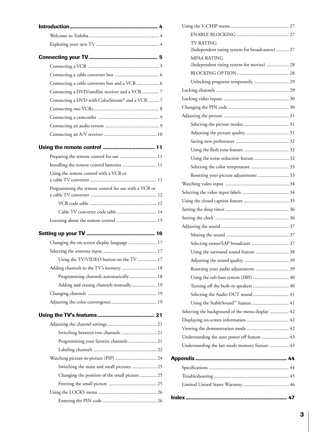 Toshiba 55A60A, 50A60A, 61A60R, 55A60R owner manual Introduction 