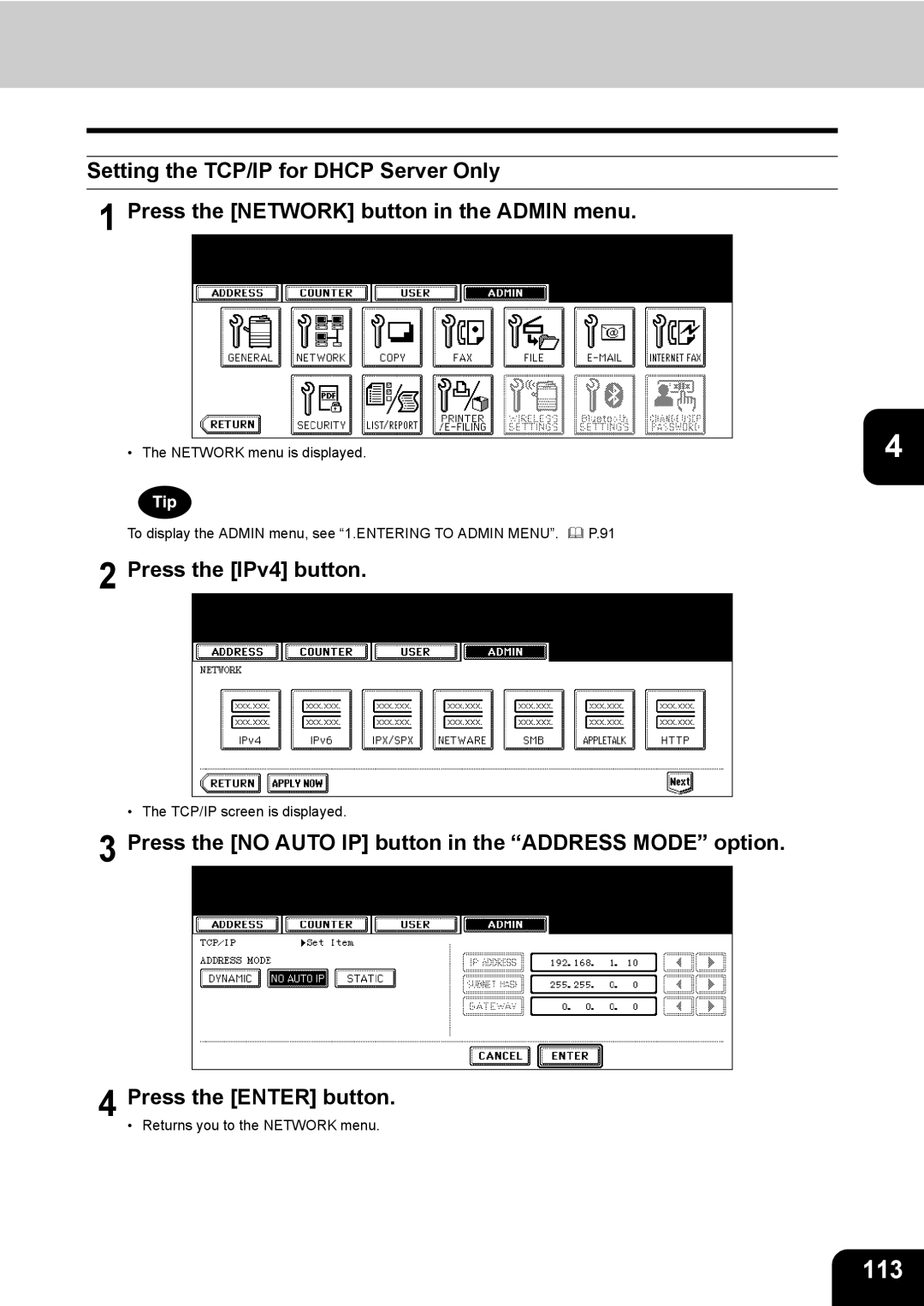 Toshiba 603, 520, 723, 600 manual 113 