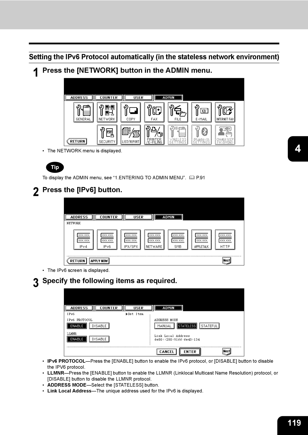 Toshiba 723, 520, 600, 603 manual 119 